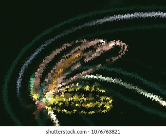 Abstract  illustration. Spotted  halftone effect. Creative vector colorful background.