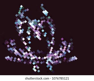 Abstract  illustration. Spotted  halftone effect. Creative vector colorful background.