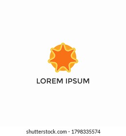 ABSTRACT ILLUSTRATION STAR CIRCLE LOGO DESIGN VECTOR FOR YOUR BUSINESS