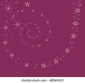 Abstract illustration from stars and figures, a vector format