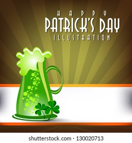 Abstract illustration of st.Patrick Day background.