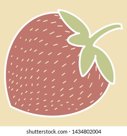 Abstract illustration of a Strawberry