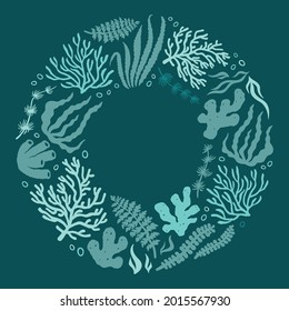 Abstract illustration of summer time concept. Flat vector illustration