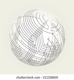 It is an abstract illustration of the technology.