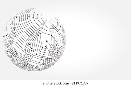 It is an abstract illustration of the technology.