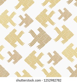 Abstract illustration of Thai carp weave or Japanese carp origami, Vector Seamless pattern design for background, wallpaper, gift wrapping or fabric printing