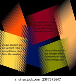 abstract illustration There is text explaining logos, advertising, public relations, business, vectors.