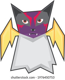 An abstract illustration of unique ghost cat