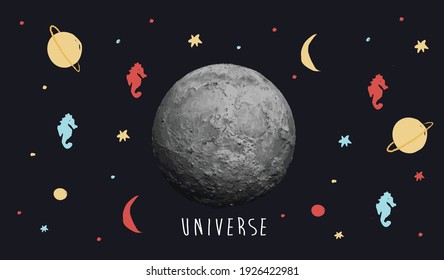 Abstract illustration of the universe