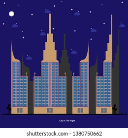 abstract illustration vector design building city