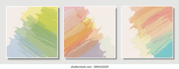 Ilustración abstracta vector EPS 10 forma de trazo de pincel pintado a mano forma de pincel contemporáneo mínimo estético diseño de arte moderno de mediados de siglo