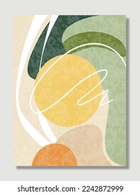 Abstract illustration vector hand drawn modern art design