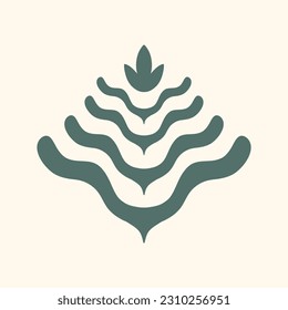 abstract illustration vector of nature good for healty product, logo and pattern design.