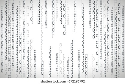 Abstract illustration. Vector streaming binary code background.