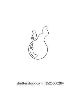 an abstract illustration of a water flat cartoon abstract can be used to a logo design