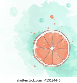 Abstract illustration in watercolor style.