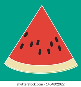 Abstract illustration of a Watermelon Wedge