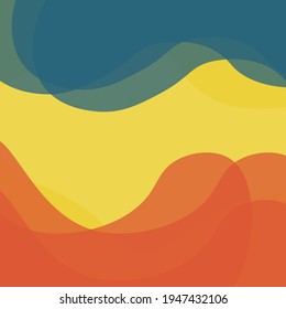 Abstract illustration of abstract wave design texture over multicolor background. background with abstract texture and abstract shapes concept