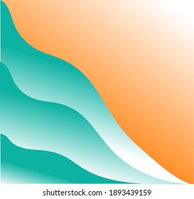 Abstract illustration. waves and sand background, poster