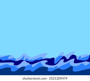 abstract illustration of waves. wave vector. 