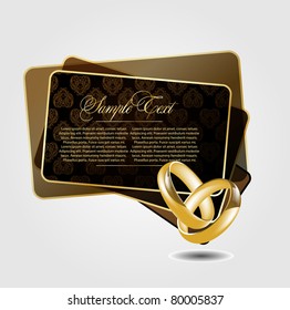 abstract Illustration with wedding rings