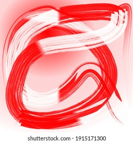 Abstract illustration of white and red stripes for background.