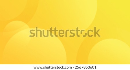 Abstract Illustration of Yellow Circles with Gradient Background Design