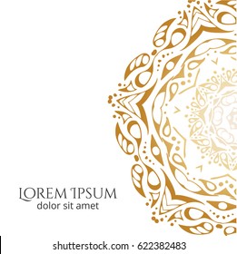 Abstract illustration for yoga studio or your other project. Ethnic style.