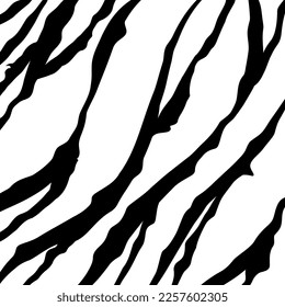 Abstract illustration of zebra stripes