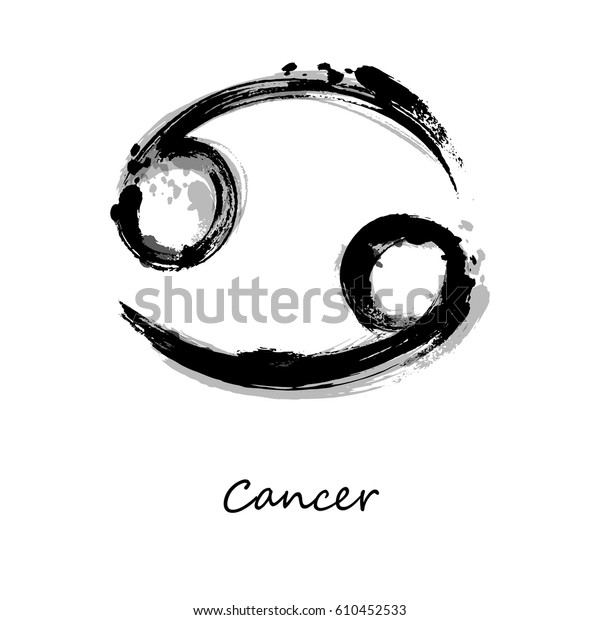 Abstract Illustration Zodiac Sign Cancer Zodiac Stock Vector (Royalty ...