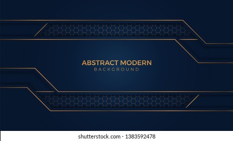 Abstract illustration.Abstract elegant background. luxury dark with gold Vector illustration design.. - Vector