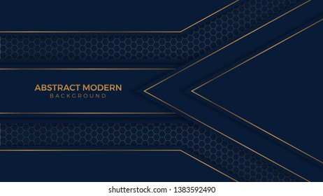 Abstract illustration.Abstract elegant background. luxury dark with gold Vector illustration design.. - Vector