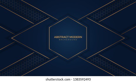 Abstract illustration.Abstract elegant background. luxury dark with gold Vector illustration design.. - Vector