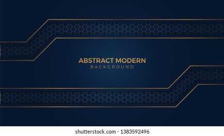 Abstract illustration.Abstract elegant background. luxury dark with gold Vector illustration design.. - Vector