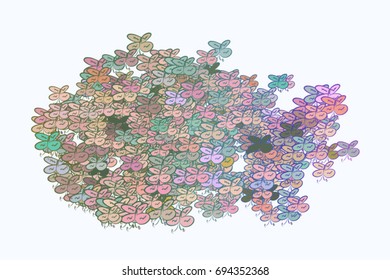 Abstract illustrations of butterfly, conceptual. Good for design background. Cartoon style vector graphic.
