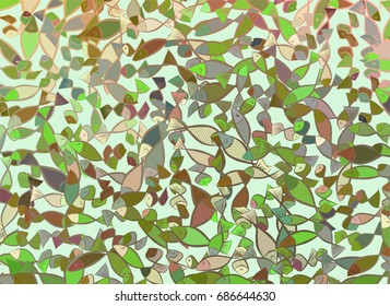 Abstract illustrations of fish, conceptual pattern. Good for design background. Vector graphic.