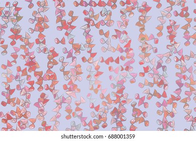 Abstract illustrations of fish, conceptual pattern. Good for design background. Vector graphic.