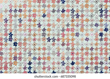 Abstract illustrations of flower, conceptual pattern. Good for design background. Vector graphic.