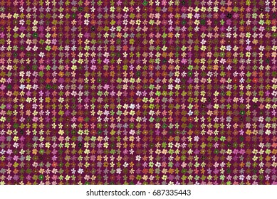 Abstract illustrations of flower, conceptual pattern. Good for design background. Vector graphic.