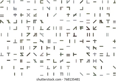Abstract illustrations of line or shape, conceptual. Good for design background. Vector isolated on white.