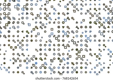 Abstract illustrations of line or shape, conceptual. Good for design background. Vector isolated on white.