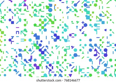 Abstract illustrations of line or shape, conceptual. Good for design background. Vector isolated on white.