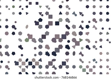 Abstract illustrations of line or shape, conceptual. Good for design background. Vector isolated on white.