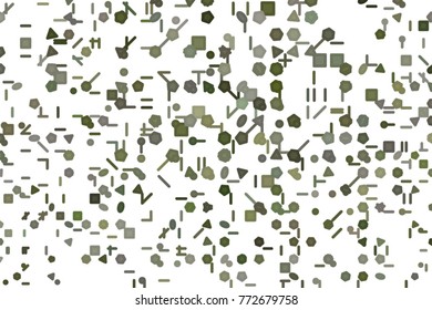 Abstract illustrations of line or shape, conceptual. Good for design background. Vector isolated on white.