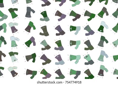 Abstract illustrations of loud speaker, conceptual. Good for design background. Cartoon style vector graphic.