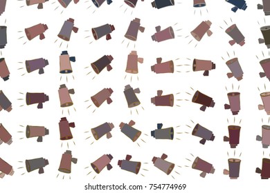 Abstract illustrations of loud speaker, conceptual. Good for design background. Cartoon style vector graphic.