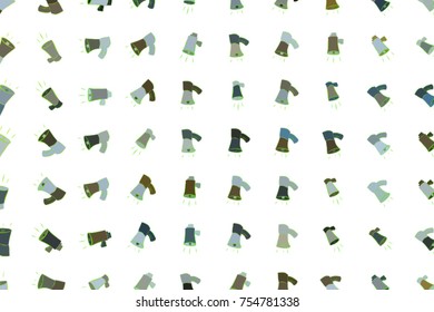 Abstract illustrations of loud speaker, conceptual. Good for design background. Cartoon style vector graphic.