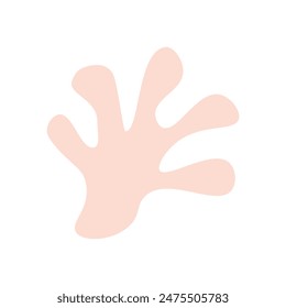 Abstract illustrative flat handraw vector element