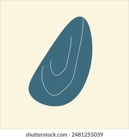 Abstractas elemento de Vector plano ilustrativo a mano