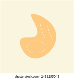 Abstract illustrative flat handraw vector element